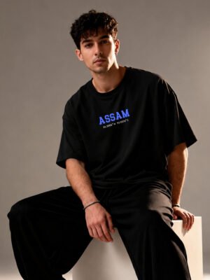 Assam Coordinates – Unisex Black  T-Shirt