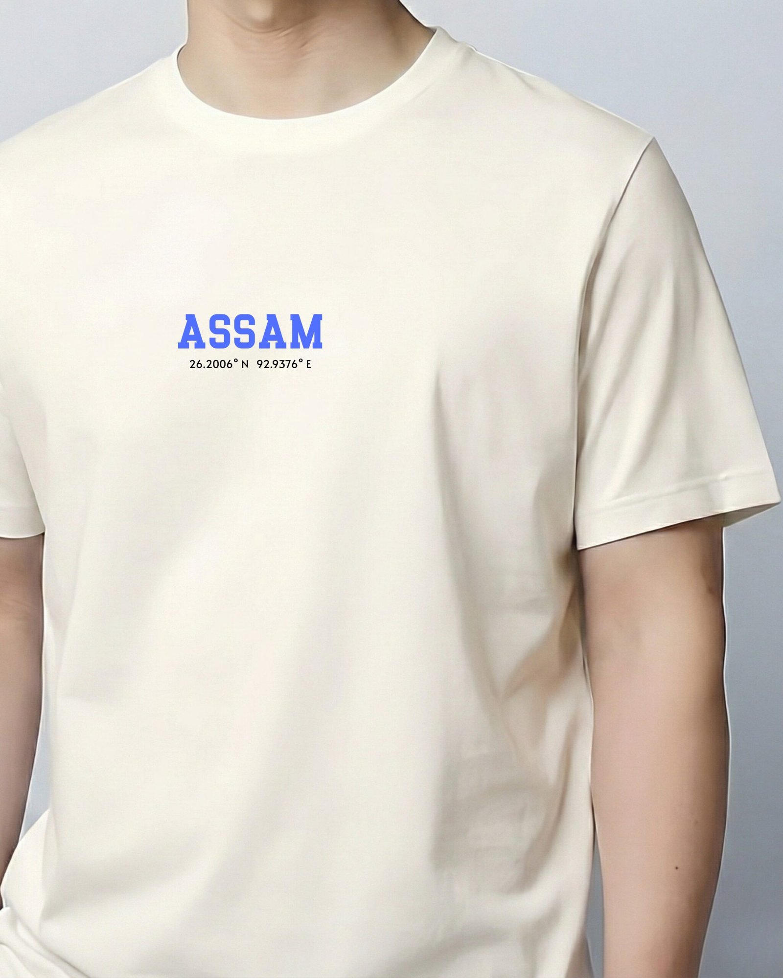 Assam Coordinates – Unisex White T-Shirt - Image 2