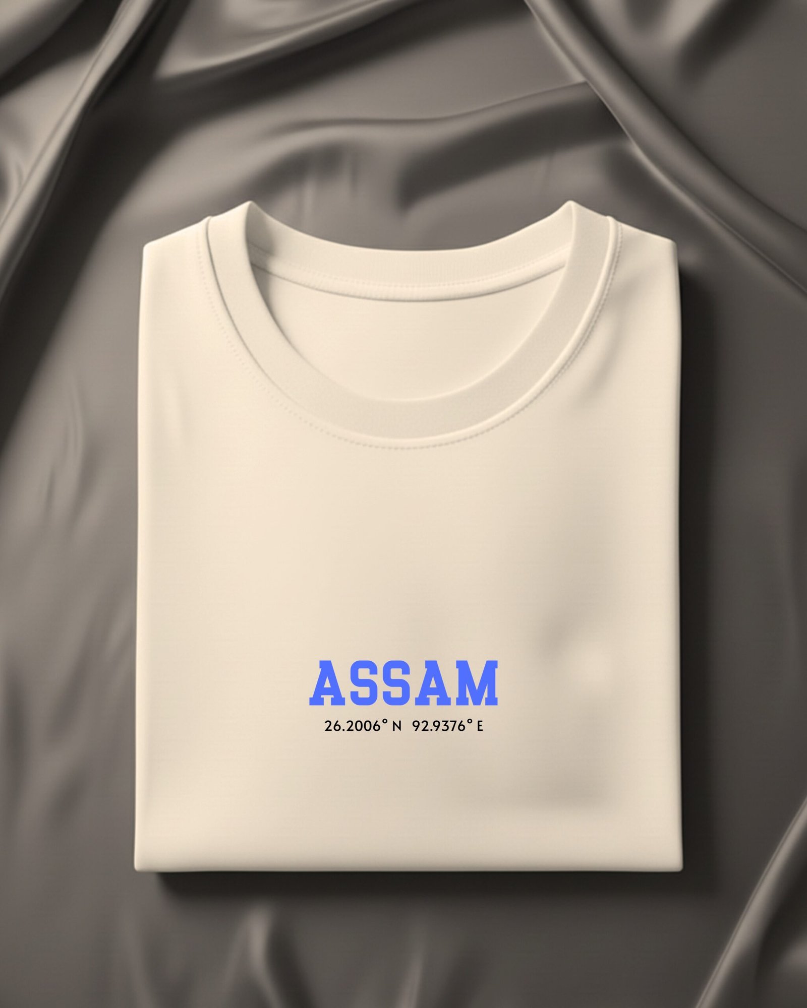 Assam Coordinates – Unisex White T-Shirt - Image 5