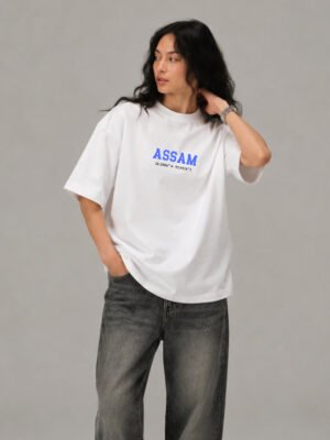 Assam Coordinates – Unisex White T-Shirt