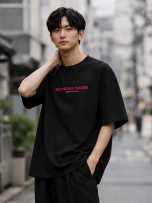 Arunachal Coordinates –Unisex Black T-Shirt