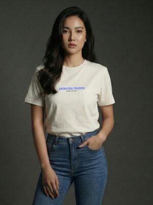 Arunachal Coordinates – Unisex White T-Shirt