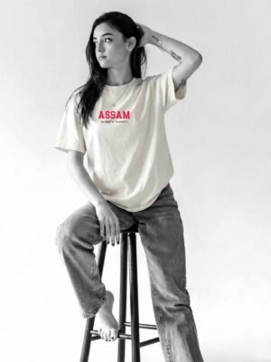 Assam Coordinates – Unisex White T-Shirt