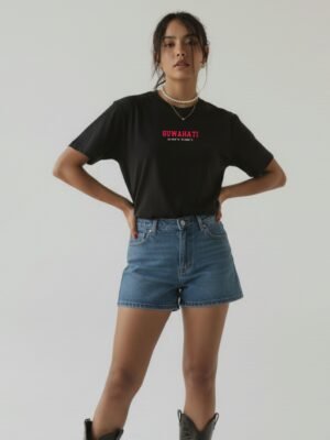 Guwahati Location – Regular Black T-Shirt