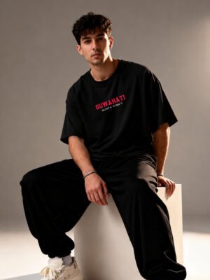 Guwahati Location – Regular Black T-Shirt