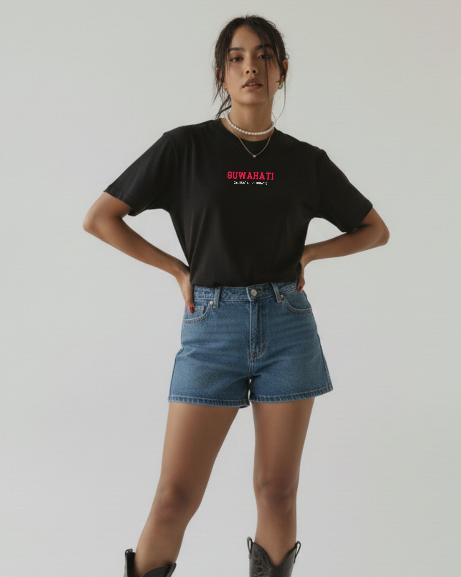 Guwahati Location – Regular Black T-Shirt