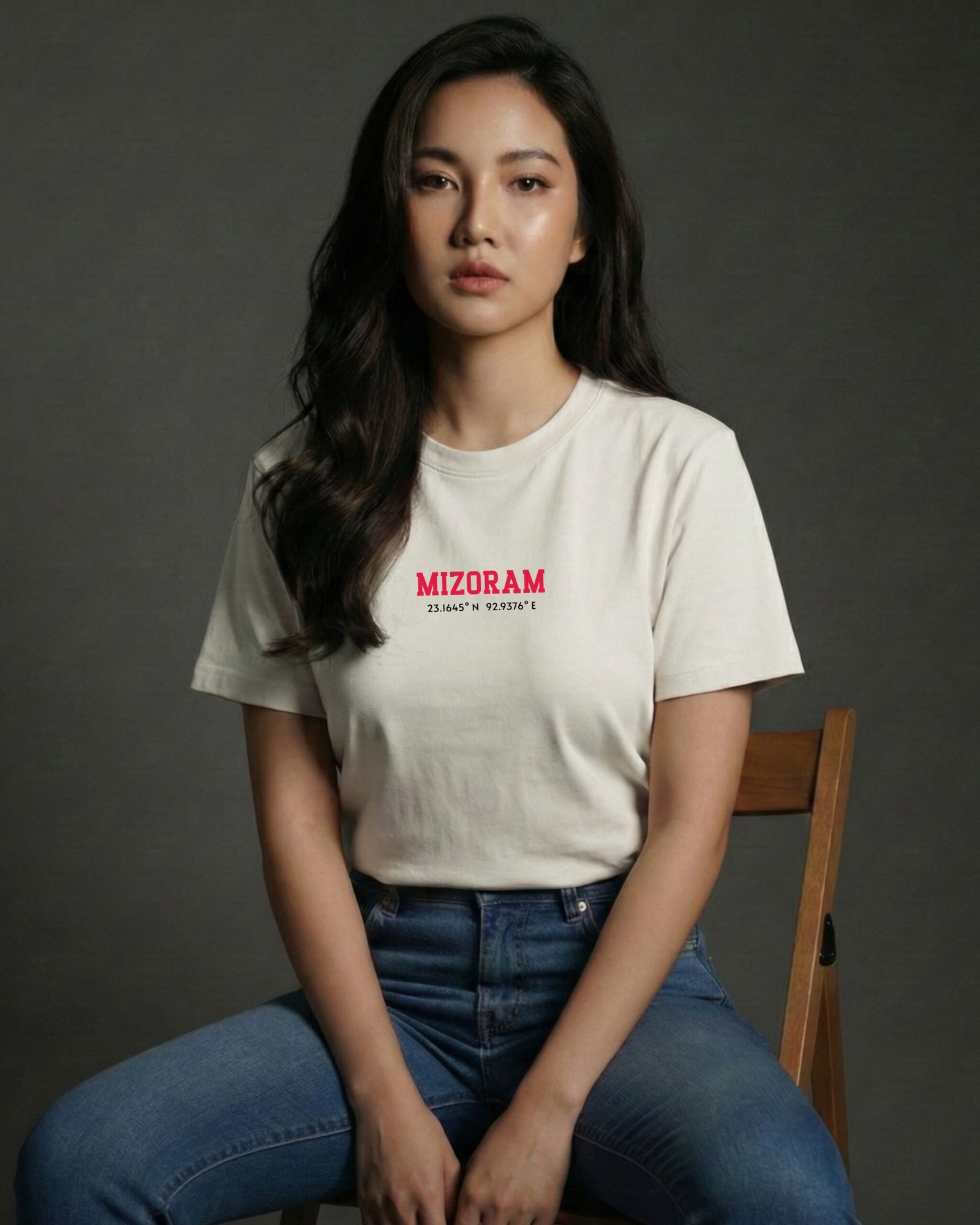 Mizoram Coordinates – Unisex White T-Shirt