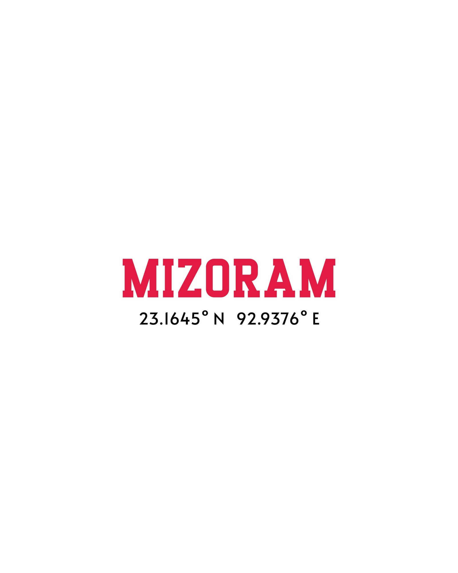 Mizoram Coordinates – Unisex White T-Shirt - Image 3