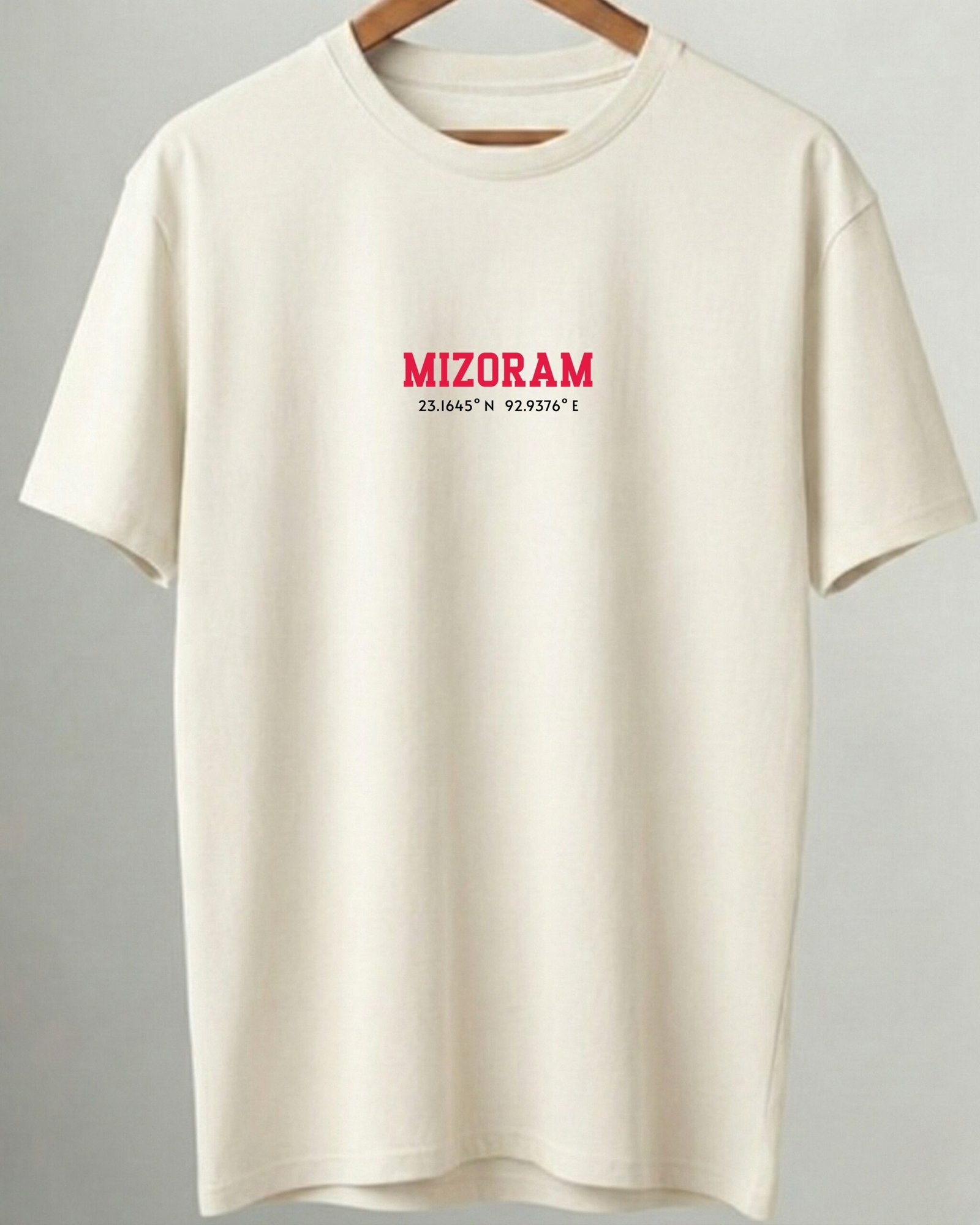 Mizoram Coordinates – Unisex White T-Shirt - Image 4