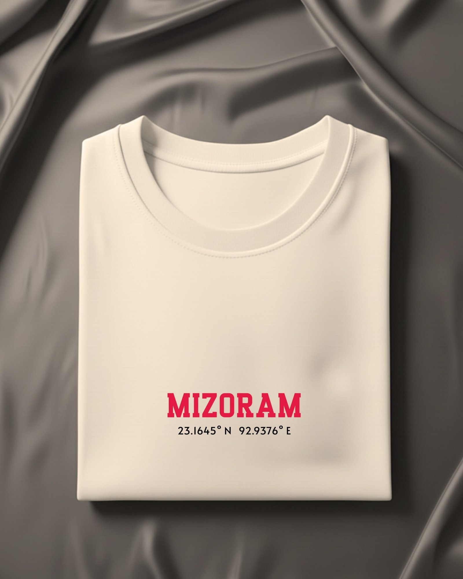 Mizoram Coordinates – Unisex White T-Shirt - Image 5