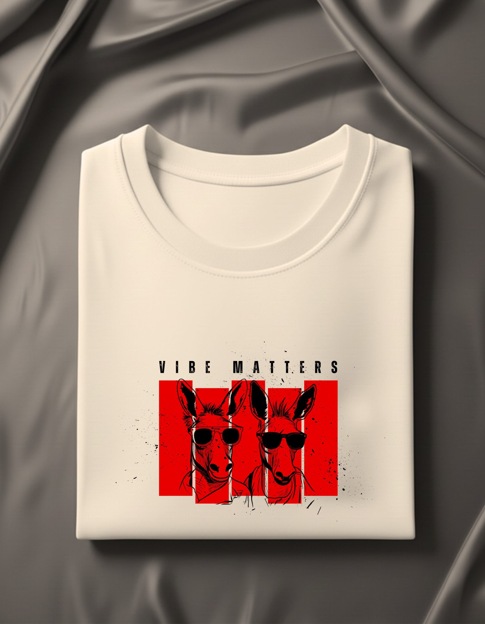 Vibe Matters – White Minimal Tee - Image 5