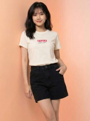 Tripura Coordinates – Unisex White T-Shirt