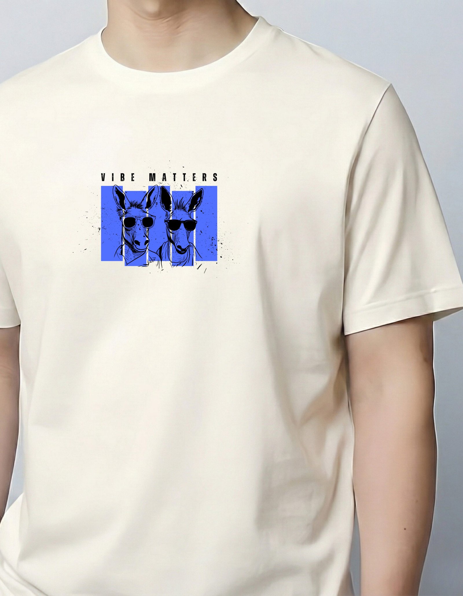 Vibe Matters – White Minimal Tee - Image 2