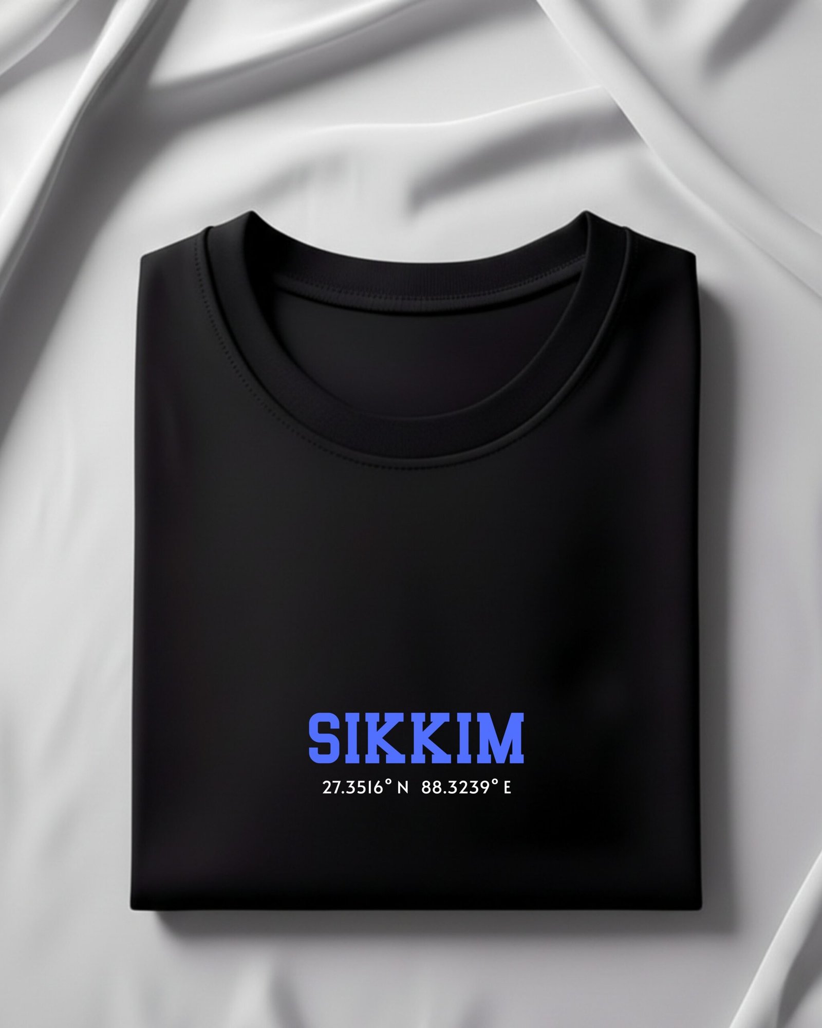 Sikkim Coordinates – Unisex Black T-Shirt - Image 5