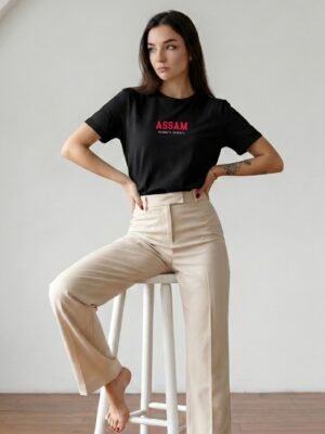 Assam Coordinates – Unisex Black  T-Shirt