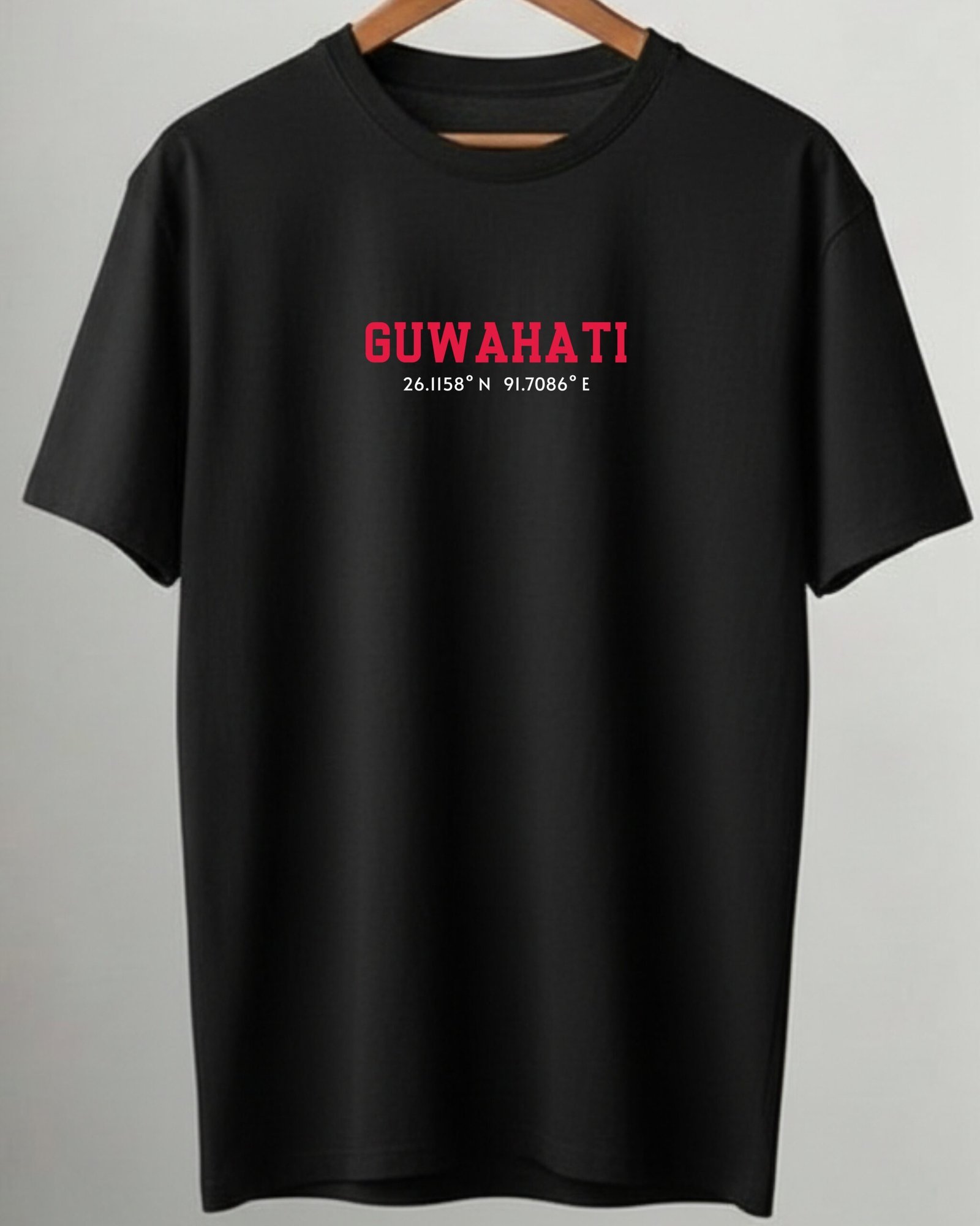 Guwahati Location – Regular Black T-Shirt - Image 4