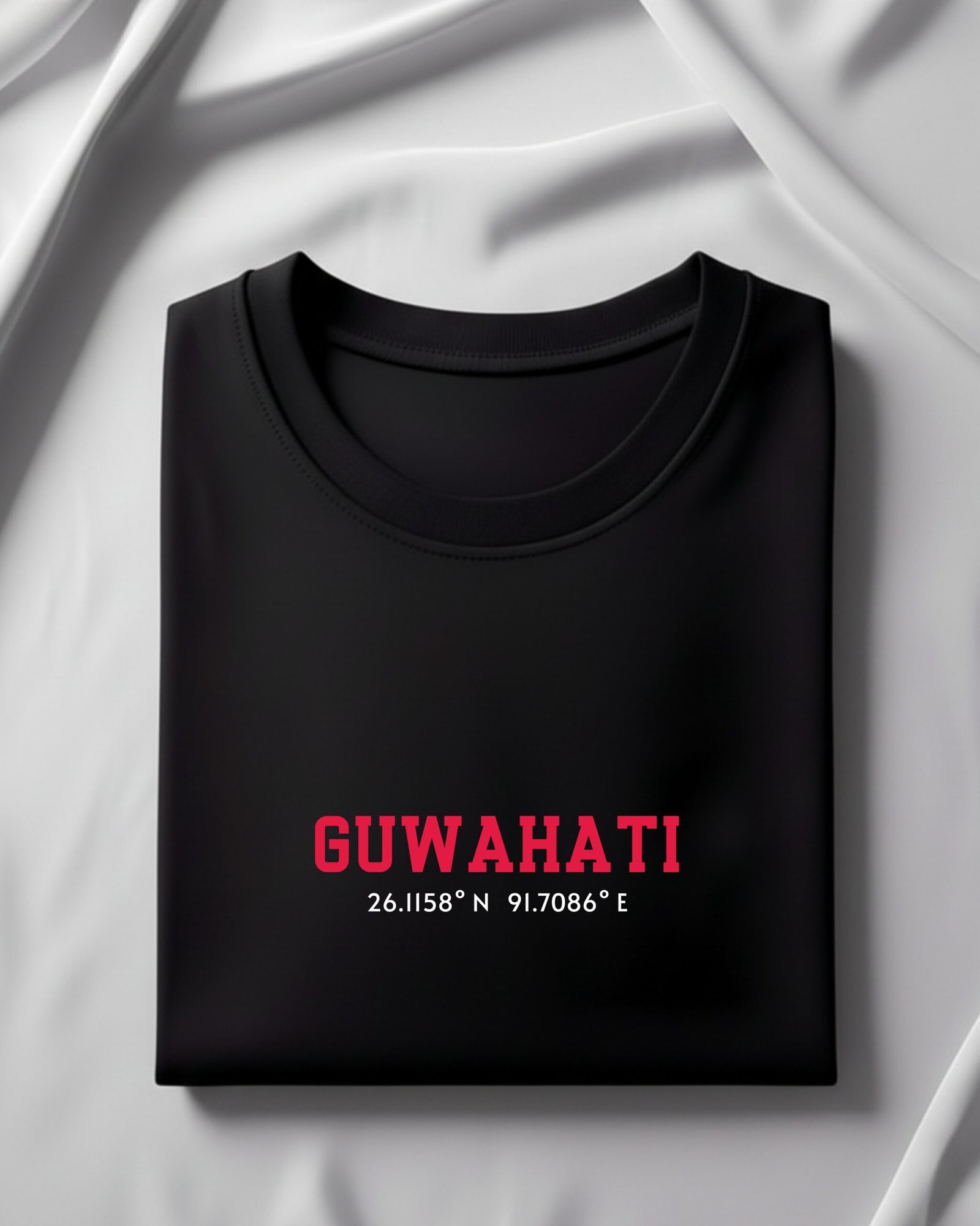 Guwahati Location – Regular Black T-Shirt - Image 5