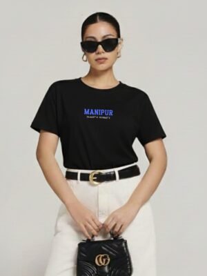 Manipur Coordinates – Unisex Black T-Shirt