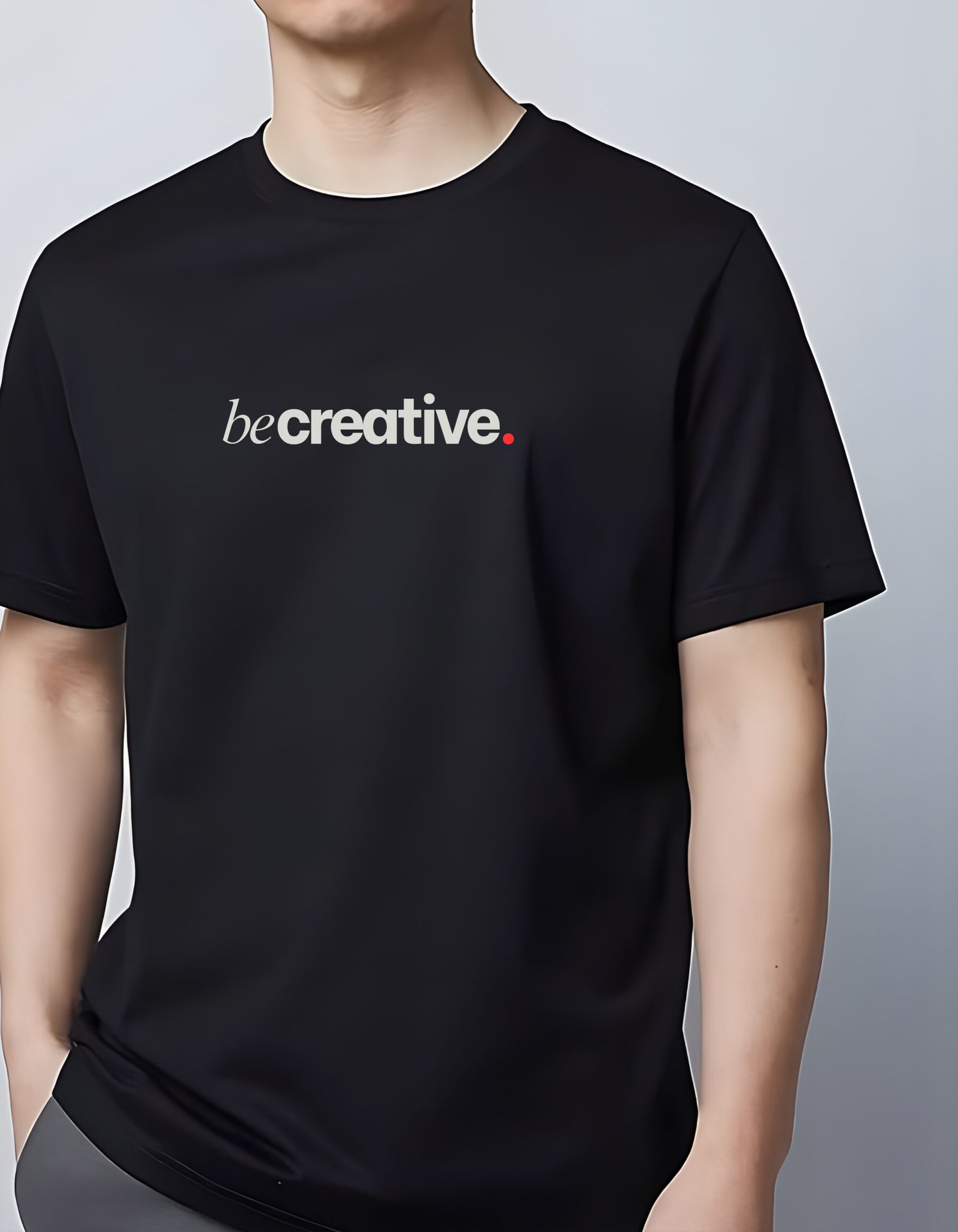 becreative – Black Minimal Designer Tee - Image 2